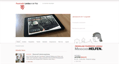 Desktop Screenshot of feuerwehr-landau.de